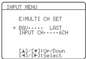 YAMAHA RXV661 - Réglages d'une entrée multivoies - 1