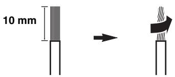 YAMAHA RXV661 - Raccordement des câbles d'enceintes - 1