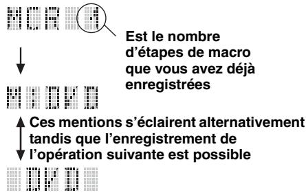 YAMAHA RXV661 - Appuyez, dans l'ordre, sur les touches correspondant aux ordres à inclure dans la macro. - 1