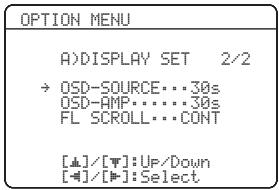 YAMAHA RXV661 - OPTION MENU - 4