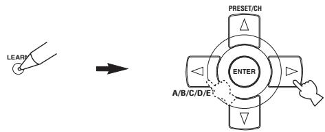 YAMAHA RXV661 - Enregistrement des codes d'identité de commande TUNER - 1