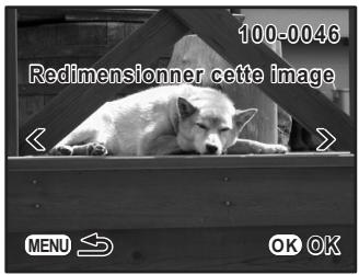 PENTAX K-M - Changement du nombre de pixels enregistrés et du niveau de qualité (redimensionner) - 3