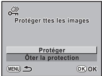 PENTAX K-M - Protéger toutes les images - 1