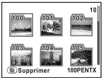 PENTAX K-M - Supprimer un dossier - 1