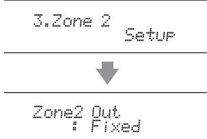 ONKYO TX-8030 - Choisissez "3. zone 2 setup" avec les boutons fléchés []/[] puis appuyez sur [ENTER]. - 1