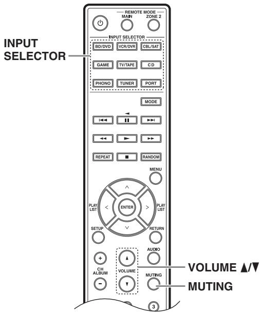 ONKYO TX-8030 - Appuyez sur le bouton INPUT selector de la télécommande dont vous pouvez changer l'affichage. - 2