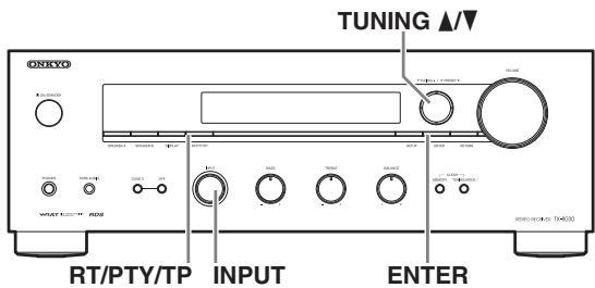 ONKYO TX-8030 - Recherche de station par type (PTY) - 1