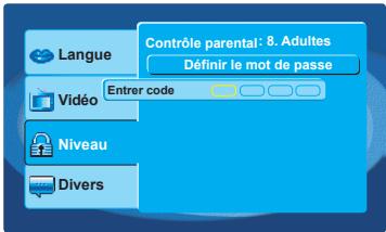 BRANDT BDVDP701 - Remarque 1: Contrôle parental - 1