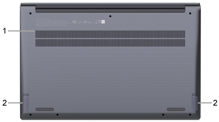 LENOVO YogaSlim7 - Vue de dessous - 2