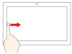 LENOVO YogaSlim7 - Faites glisser votre doigt à partir du bord droit - 1