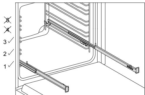 MIELE DG7150 - Rails coulissants flexiclips HFC 70-c - 1