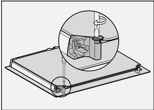 MIELE DG7150 - Désassembler la porte - 1