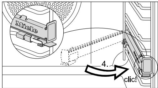 MIELE DG7150 - Monter les rails coulissants flexiclips - 4