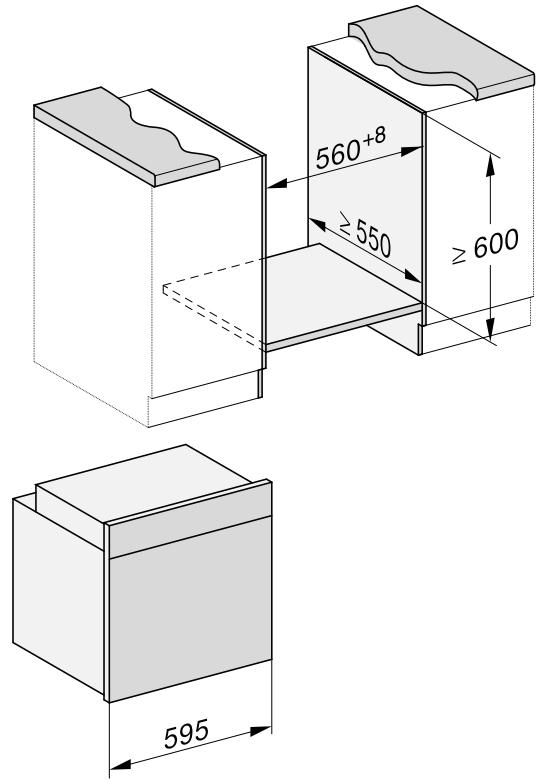 MIELE DG7150 - Encastrement dans un meuble haut ou bas - 2