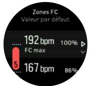SUUNTO 3 Pebble White - Définir la FC maxi. - 1