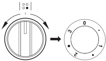 THOMSON TCC52.4WHTCC52.4BM - Positions du bouton - 1