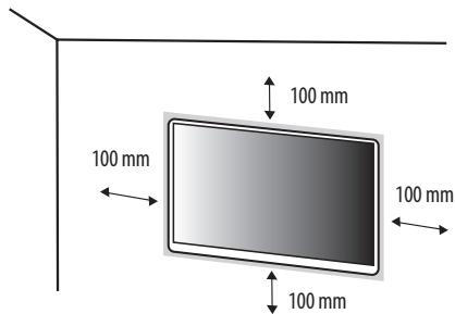 DARTY LGECRAN34WN750PB - Installation au mur - 1