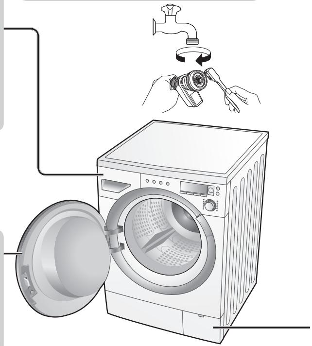 PANASONIC NA-16VX1WFRBLANC - ■Si l'eau ne se vidange pas correctement - 1