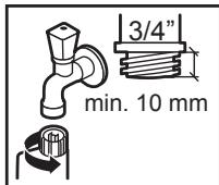 PANASONIC NA-16VX1WFRBLANC - ■ Raccorder le tuyau d'alimentation d'eau. - 1