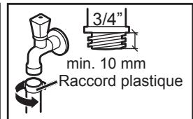 PANASONIC NA-16VX1WFRBLANC - ■ Raccorder le tuyau d'alimentation d'eau. - 2