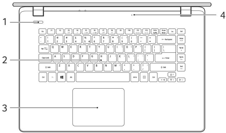PACKARD BELL ESNY TF71BM-C4XZ - Vue du clavier - 1