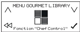 KITCHENAID KHIAS10900 - Pour activer la fonction chef control (contrôle du chef): - 1