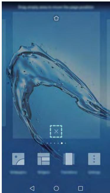 HONOR 6A SILVER - Supprimer des écrans d'accueil - 1