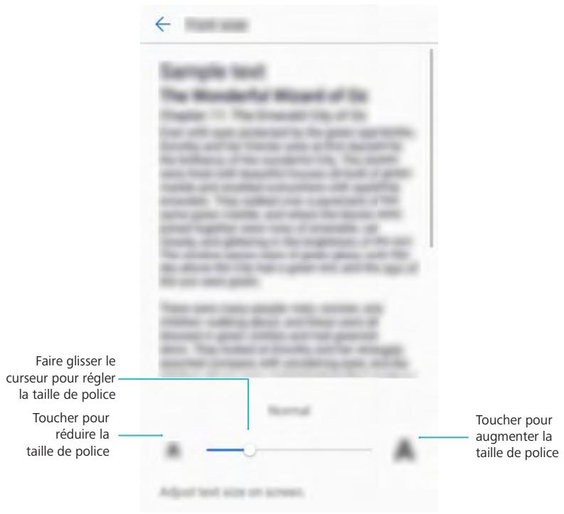 HONOR 6A SILVER - Modifier la taille de police - 1