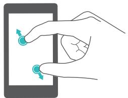 HONOR 6A SILVER - Gestes d'écran de base - 6