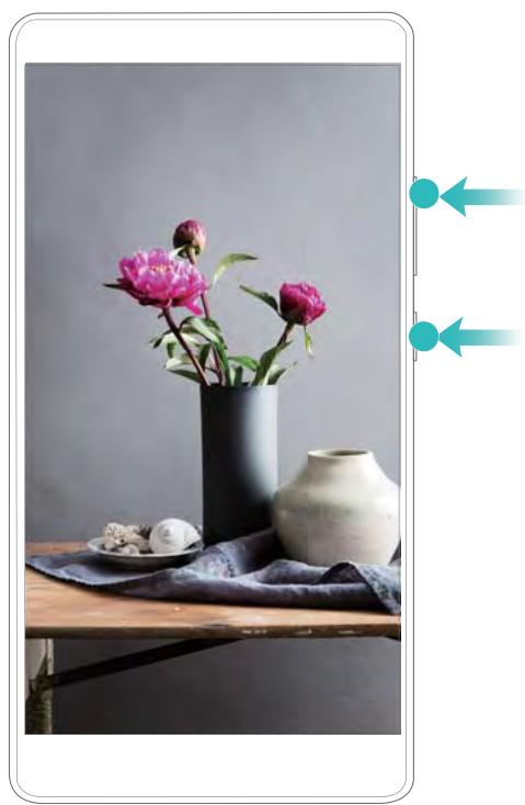 HONOR 6A SILVER - Appuyer sur les boutons pour enregistrer - 1