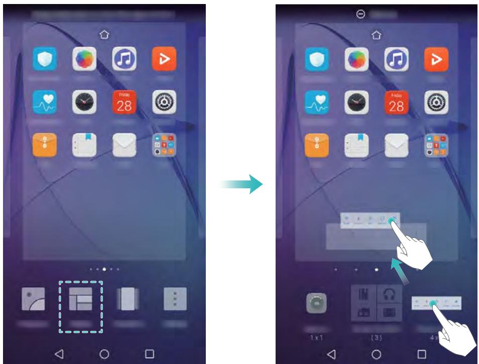 HONOR 6A SILVER - Ajouter des widgets - 1