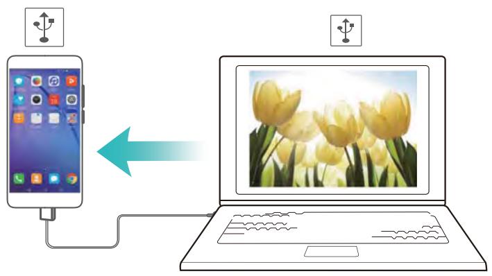 HONOR 6A SILVER - Utiliser le partage de connexion USB - 1