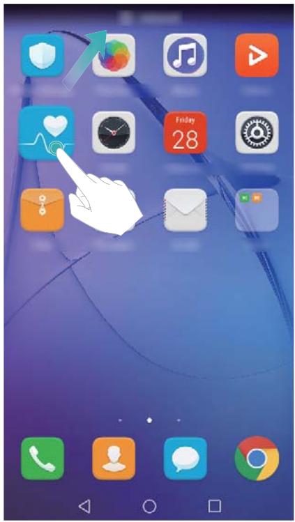 HONOR 6A SILVER - Supprimer des applications de l'écran d'accueil - 1