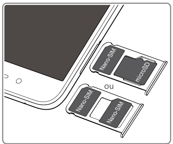 HONOR 6A SILVER - Insérer des cartes SIM et micro SD - 1