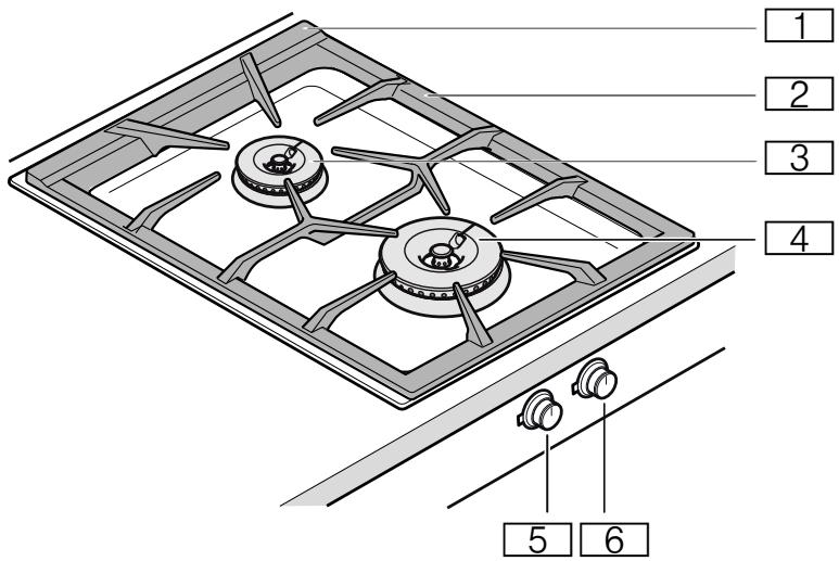 GAGGENAU VG425211 - Table de cuisson gaz - 1
