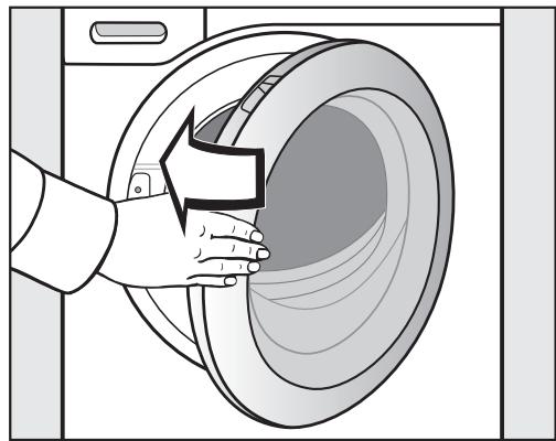 MIELE LAVE-LINGE WCB 100 - Fermer la porte - 2