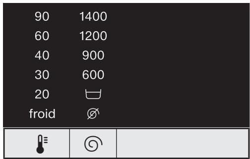 MIELE LAVE-LINGE WCB 100 - Selectionner la température et la vitesse d'essorage - 1