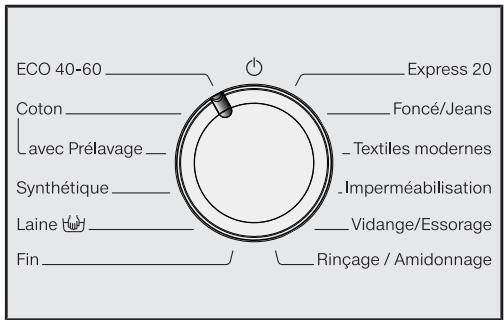 MIELE LAVE-LINGE WCB 100 - Sélectionner un programme - 1
