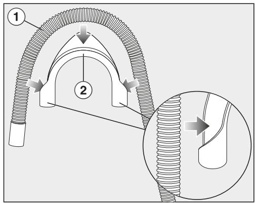 MIELE LAVE-LINGE WCB 100 - Mettre en place la crosse - 1