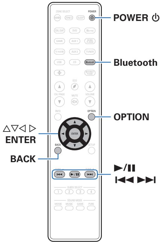 MAROUE AVR-X2400H - Écouter de la musique sur un périphérique bluetooth - 1