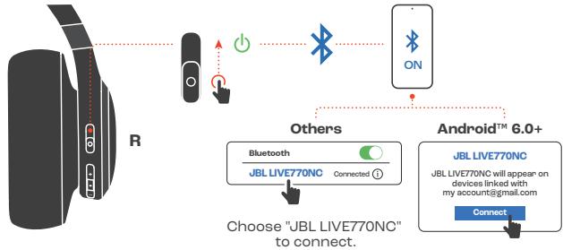 JBL LIVE770NC - POWER ON &amp; CONNECT - 1