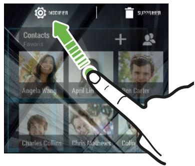 HTC DESIRE EYE ROUGE - Modifier les paramètres d'un widget - 1