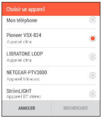 HTC DESIRE EYE ROUGE - Partager vos medias sur les apparèils HTC Connect - 3