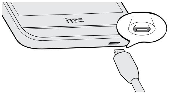 HTC DESIRE EYE ROUGE - Charger la batterie - 2