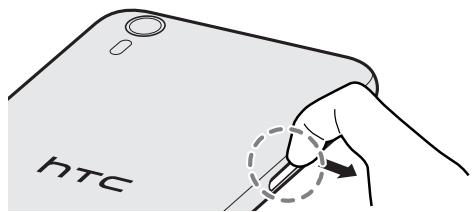 HTC DESIRE EYE ROUGE - Insertion de la carte microSD - 1