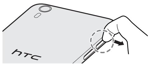 HTC DESIRE EYE ROUGE - Insertion d'une carte nano SIM - 1