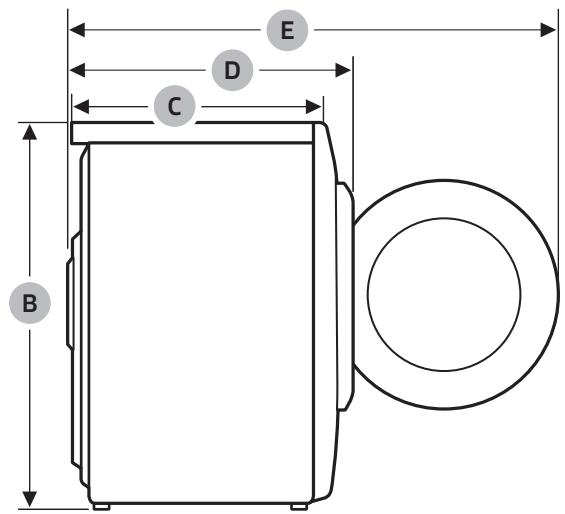 SAMSUNG WD90T984DSH - Fiche de caractéristiques techniques - 2