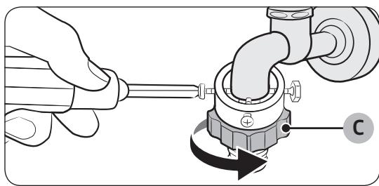 SAMSUNG WD90T984DSH - Raccordement à un robinet d'eau non filtré - 4