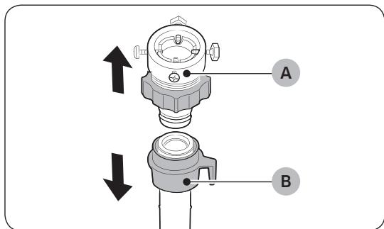 SAMSUNG WD90T984DSH - Raccordement à un robinet d'eau non filtré - 1
