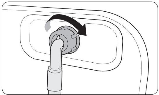 SAMSUNG WD90T984DSH - Raccordement à un robinet d'eau filtré - 2